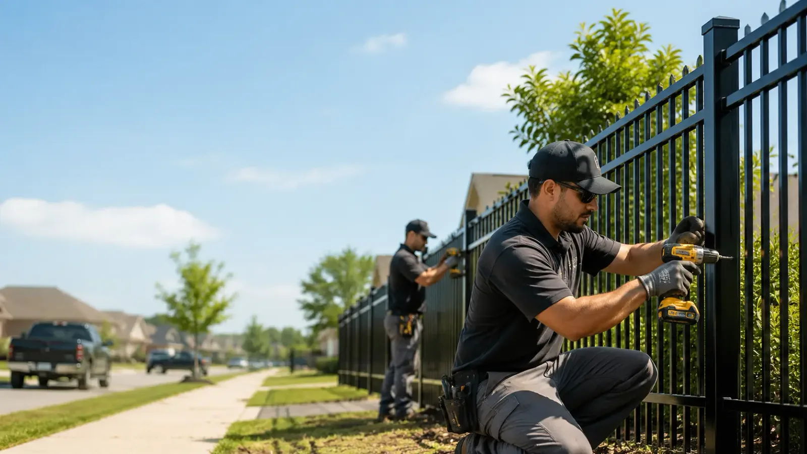 Metal Fence Installation in Woodbury, NY